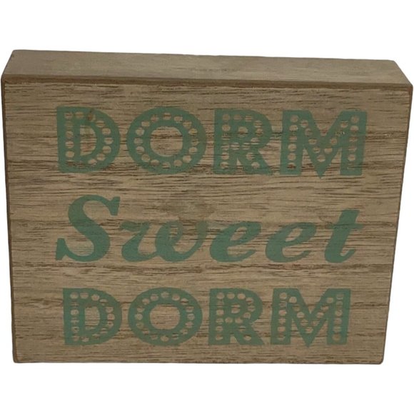 Unbranded Other - Dorm Sweet Dorm Wood Wall Art Saying Home Decor Teenager School College